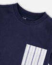 Jersey T-Shirt With Chest Pocket Dark Blue