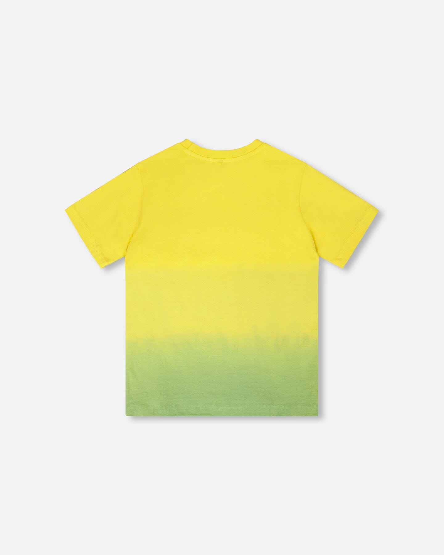 Organic Cotton Jersey T-Shirt With Print Yellow