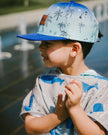 Cap Blue Beach Print