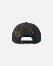 Cap Black Dinosaur Print