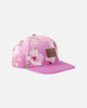 Cap Purple Flower Print