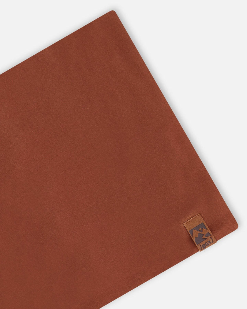 Stretch Jersey Neck Tube Brown
