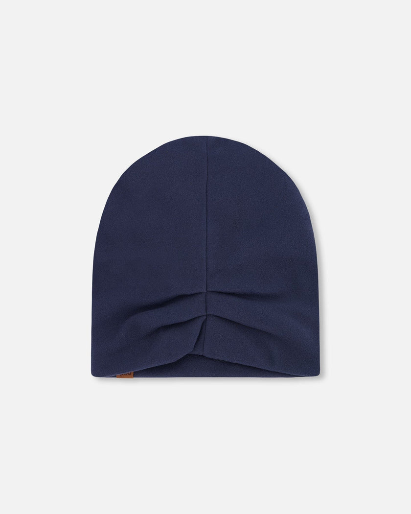 Stretch Jersey Beanie Navy Blue