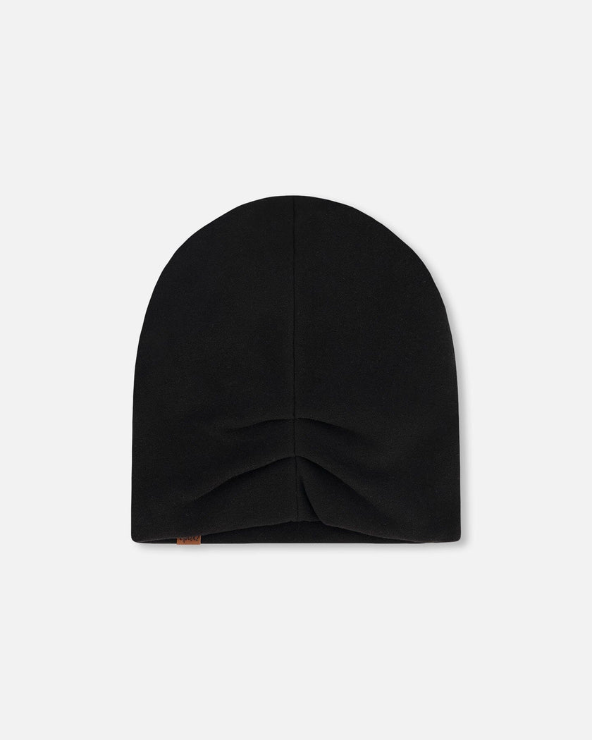 Stretch Jersey Beanie Black