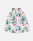 Mid-Season Jacket Black Printed Flowers
