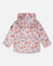 Mid-Season Jacket Pink Printed Butterflies