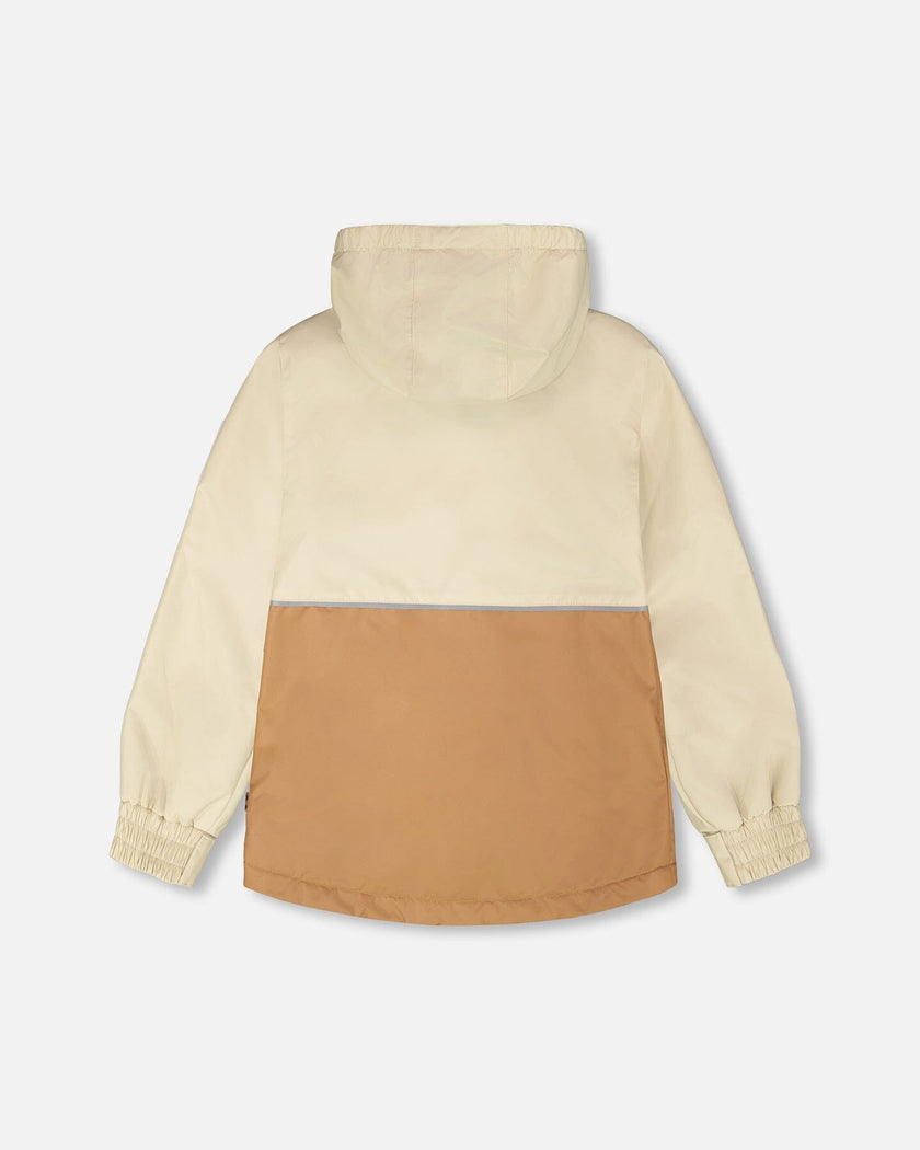 Mid-Season Jacket In Recycled Polyester Beige