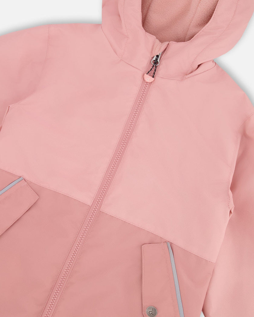 Mid-Season Jacket In Recycled Polyester Light Pink