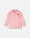 3-In-1 Two-Piece Mid-Season Outerwear Set Pink With Printed Butterflies