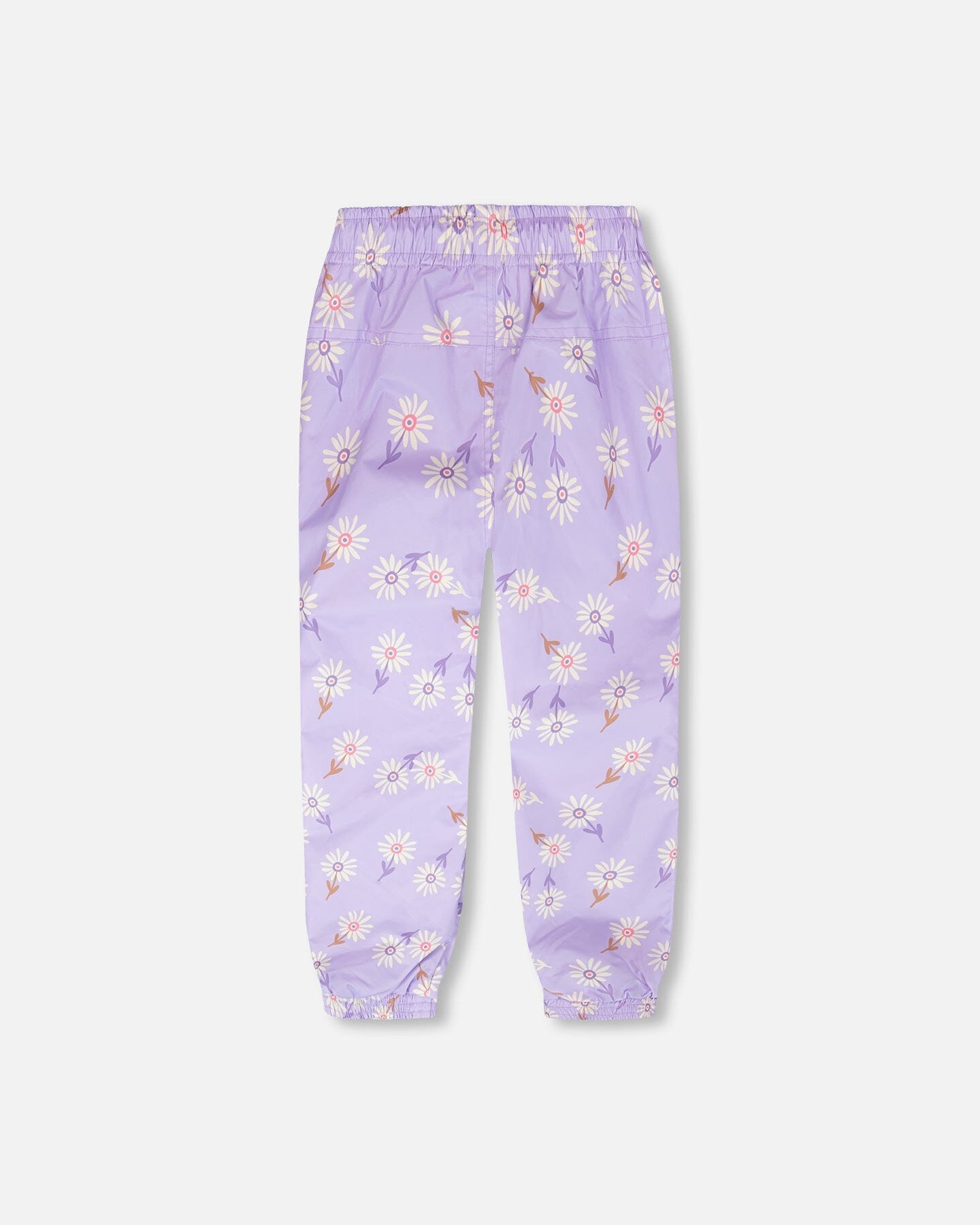 3-In-1 Two-Piece Mid-Season Outerwear Set Purple Daisy Print