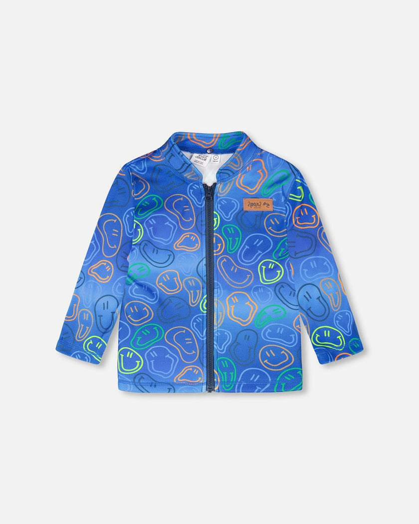 3-In-1 Two-Piece Mid-Season Outerwear Set Blue Colorblock