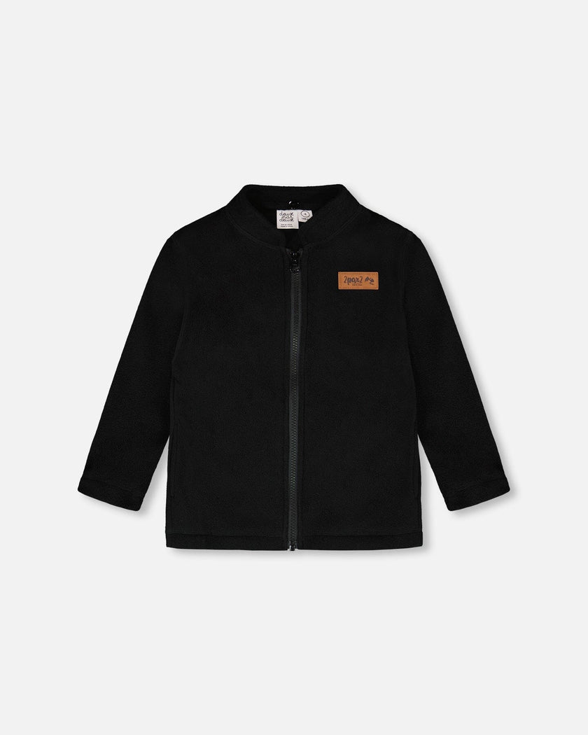 3-In-1 Two-Piece Mid-Season Outerwear Set Black And Brown