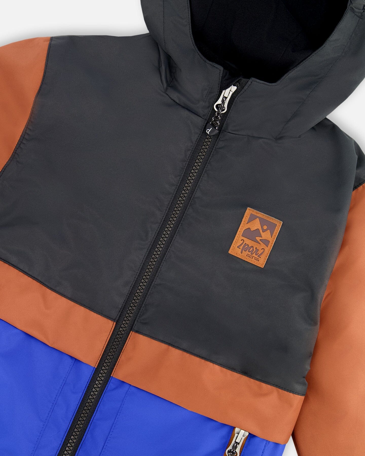 3-In-1 Two-Piece Mid-Season Outerwear Set Black And Brown
