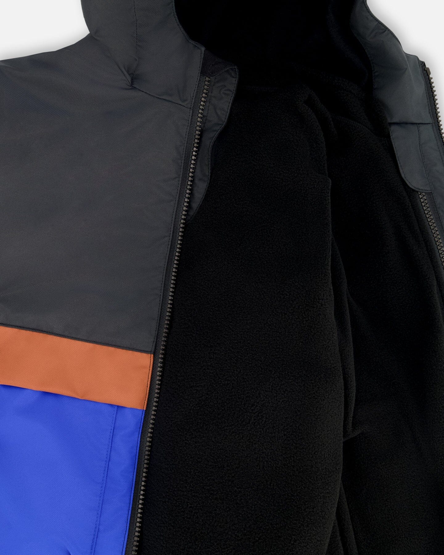 3-In-1 Two-Piece Mid-Season Outerwear Set Black And Brown