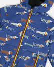 3-In-1 Two-Piece Mid-Season Outerwear Set Blue Dog Print