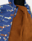 3-In-1 Two-Piece Mid-Season Outerwear Set Blue Dog Print