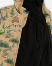 3-In-1 Two-Piece Mid-Season Outerwear Set Brown Motocross Print