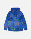 Two-Piece Mid-Season Outerwear Set Blue Printed Smileys