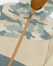 Two-Piece Mid-Season Outerwear Set Green Camouflage Print