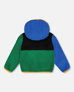 Sherpa Jacket Blue Colorblock