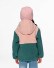 Sherpa Jacket Light Pink Colorblock