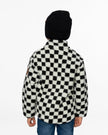 Sherpa Jacket Black Checkerboard