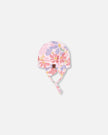 Baby Mid-Season One-Piece Outerwear With Hat Pink Flower Print
