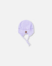 Baby Mid-Season One-Piece Outerwear With Hat Purple Daisy Print
