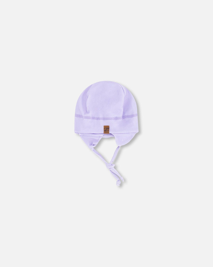 Baby Mid-Season One-Piece Outerwear With Hat Purple Daisy Print