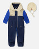 Baby Mid-Season One-Piece Outerwear With Hat Beige