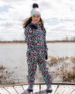 Kids Mid-Season One-Piece Outerwear Black Animal Print
