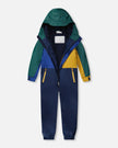 Kids Mid-Season One-Piece Outerwear Navy Colorblock
