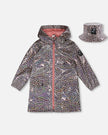 Rain Coat And Hat Set Animal Print