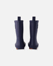 Rain Boots In Natural Rubber Navy Blue