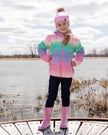Rain Boots In Natural Rubber Pink Glitter