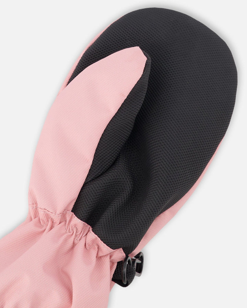 Mid-Season Mittens In Recycled Polyester Light Pink