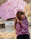 Color-Changing Umbrella Pink Hearts Print