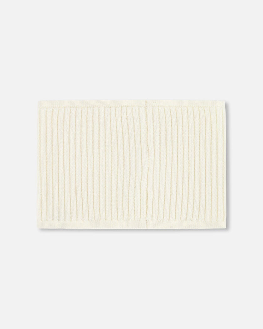 Knit Neck Tube Off White