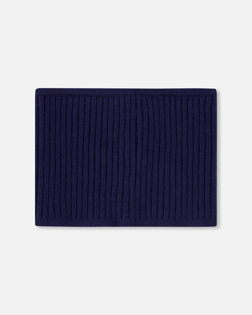 Knit Neckwarmer Navy Blue