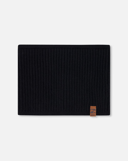 Knit Neckwarmer Black