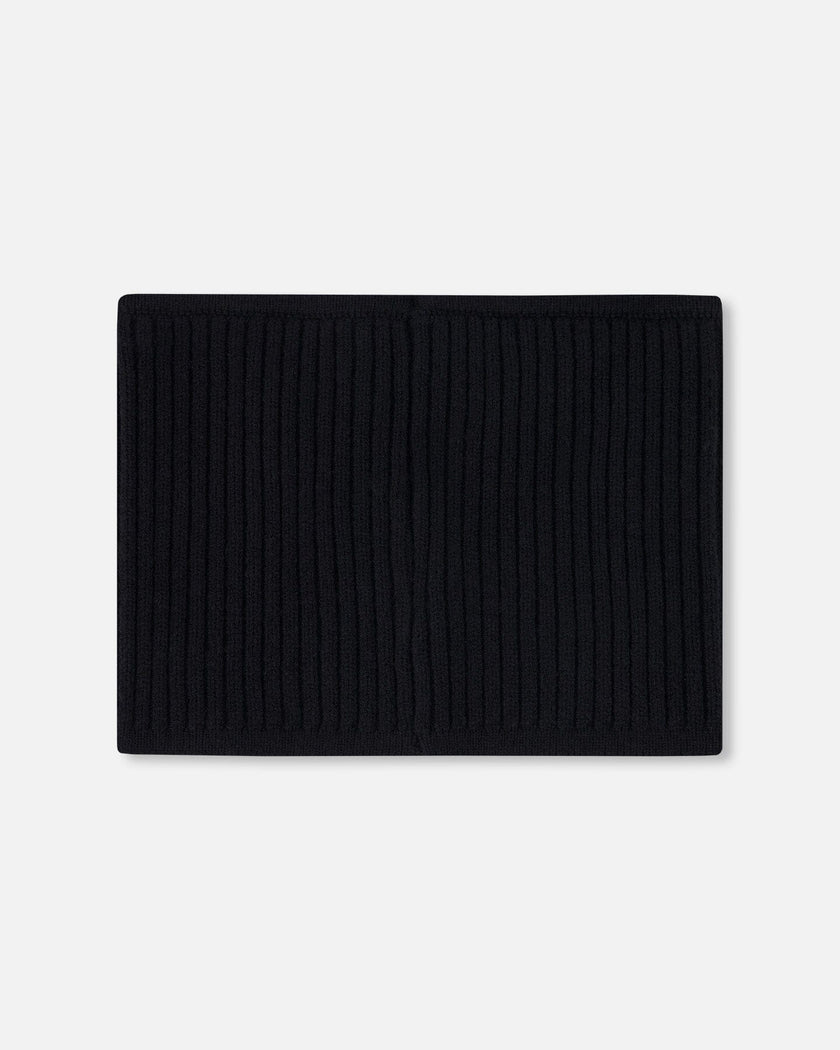 Knit Neckwarmer Black