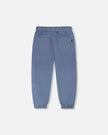 Parachute Jogger With Patch Pockets Blue Grey