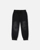 Stretch French Terry Denim Jogger Grey