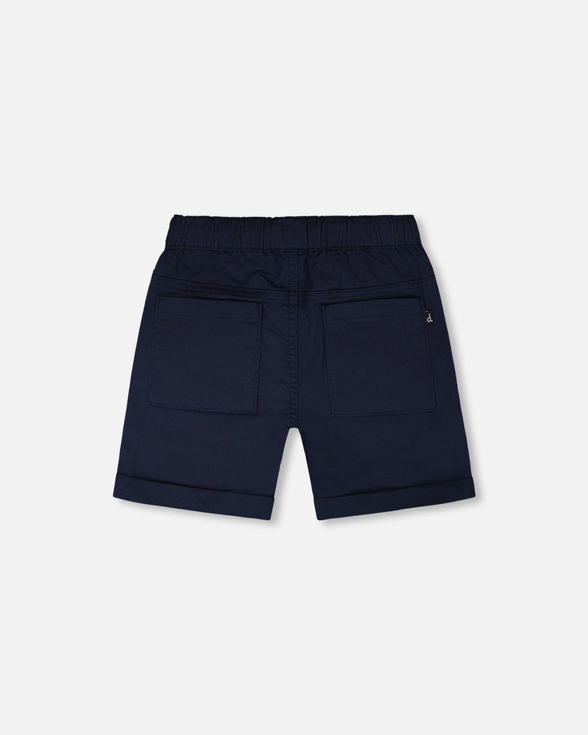 Stretch Twill Shorts Dark Blue