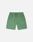 Parachute Shorts With Patch Pockets Green