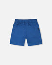 Parachute Shorts With Patch Pockets Dark Blue