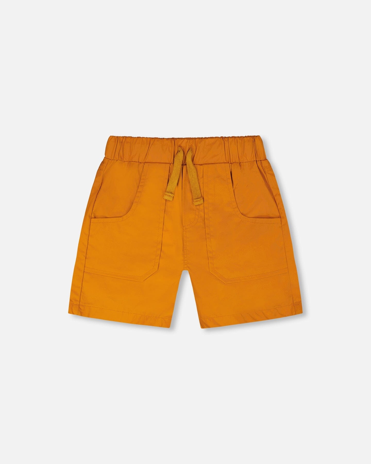 Parachute Shorts With Patch Pockets Burnt Orange