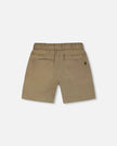 Parachute Shorts With Patch Pockets Beige