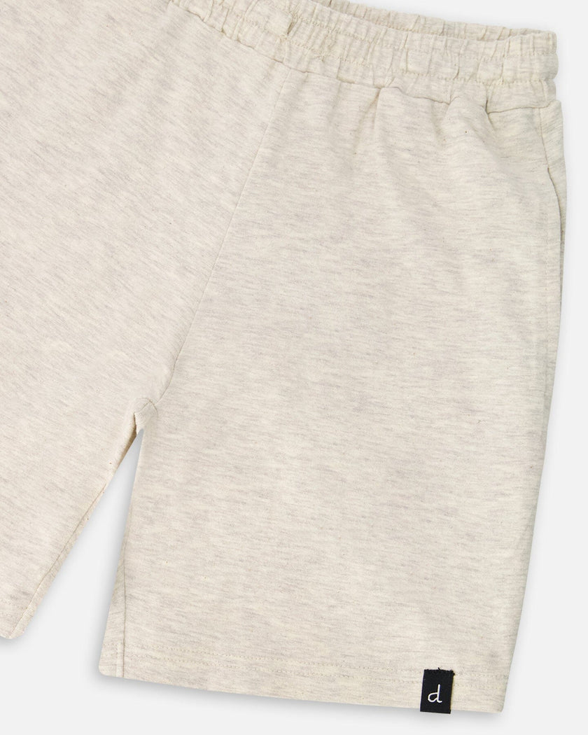 Organic Cotton Jersey Shorts Heather Grey