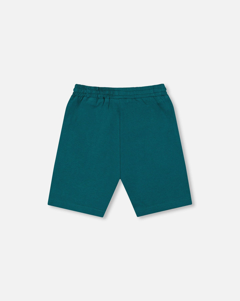 Organic Cotton Jersey Shorts Dark Turquoise